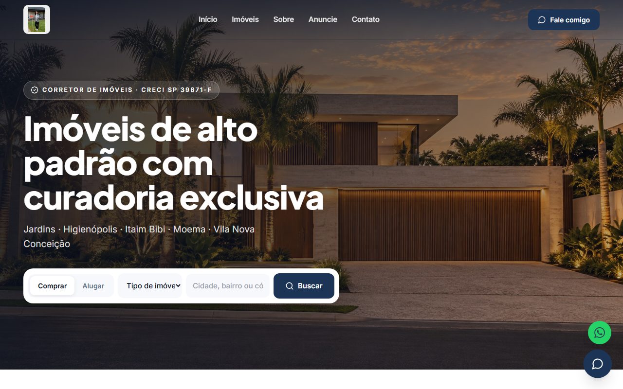 Modelo Corretor Luxe